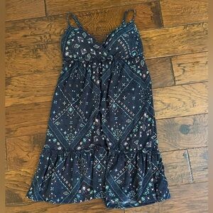 Women’s Blue Dress with Pattern
